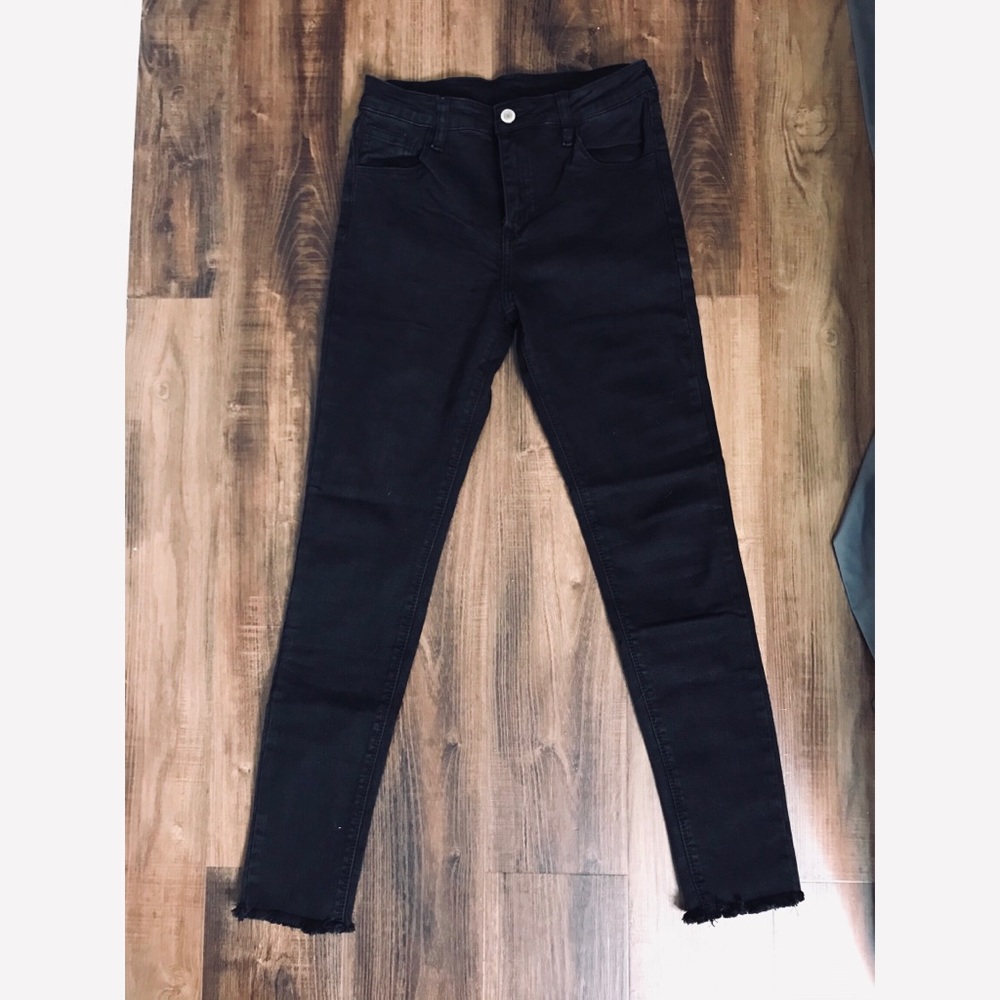 High Waisted Black Jeans
